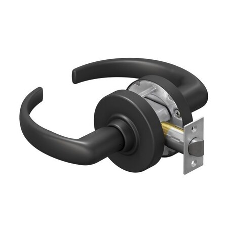 Schlage Commercial Passage Sparta Lever 47267038 2-3/4" Springlatch ANSI Strike Matte Black ALX10SPA622